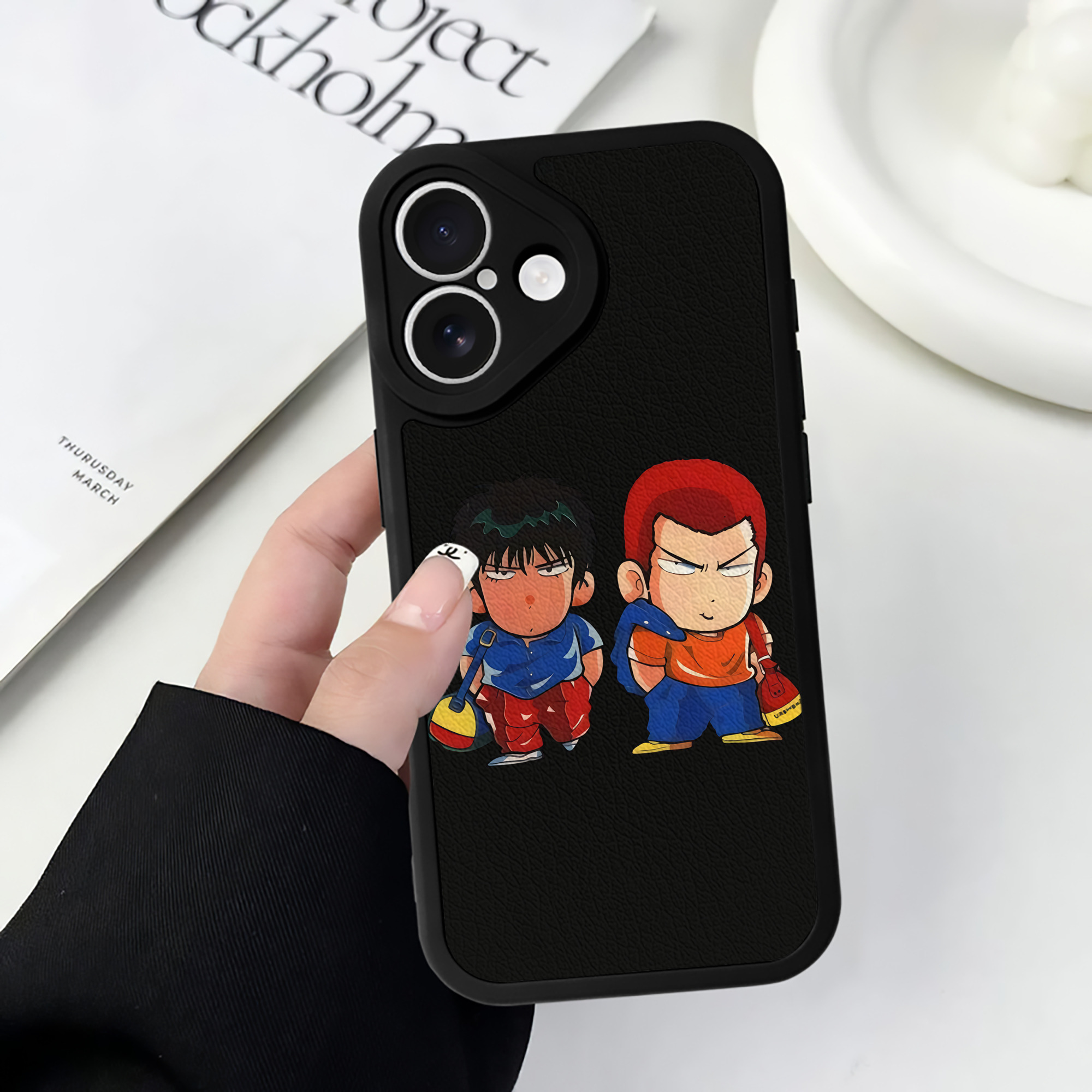 （画像用） SLAM DUNK／スラムダンク 【iPhone 16シリーズ対応】シリコンスマホケース（レザー調） 材質：シリコン